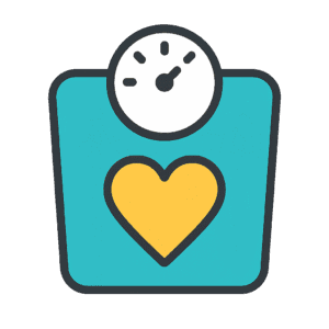 Free Ideal Weight Calculator – Transparent Flat Style Icon